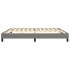 Estructura de cama box spring tela gris oscuro 200x200
