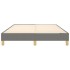 Estructura de cama box spring tela gris oscuro 140x190