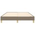 Estructura de cama box spring tela gris taupe 140x200