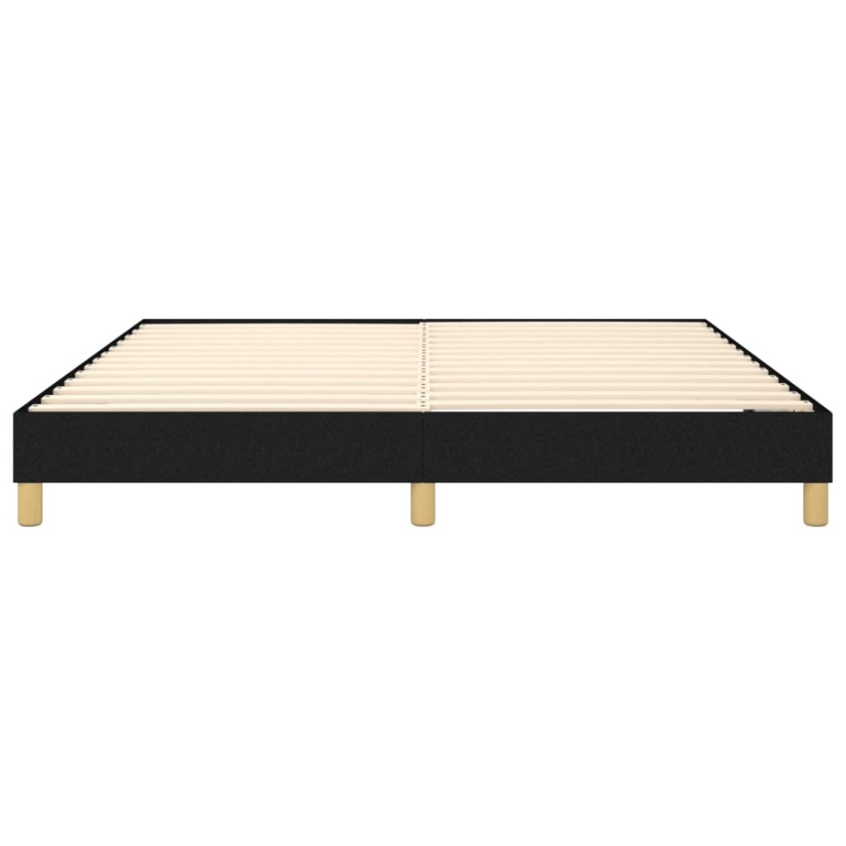 Estructura de cama box spring tela negro 160x200