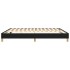 Estructura de cama box spring tela negro 160x200