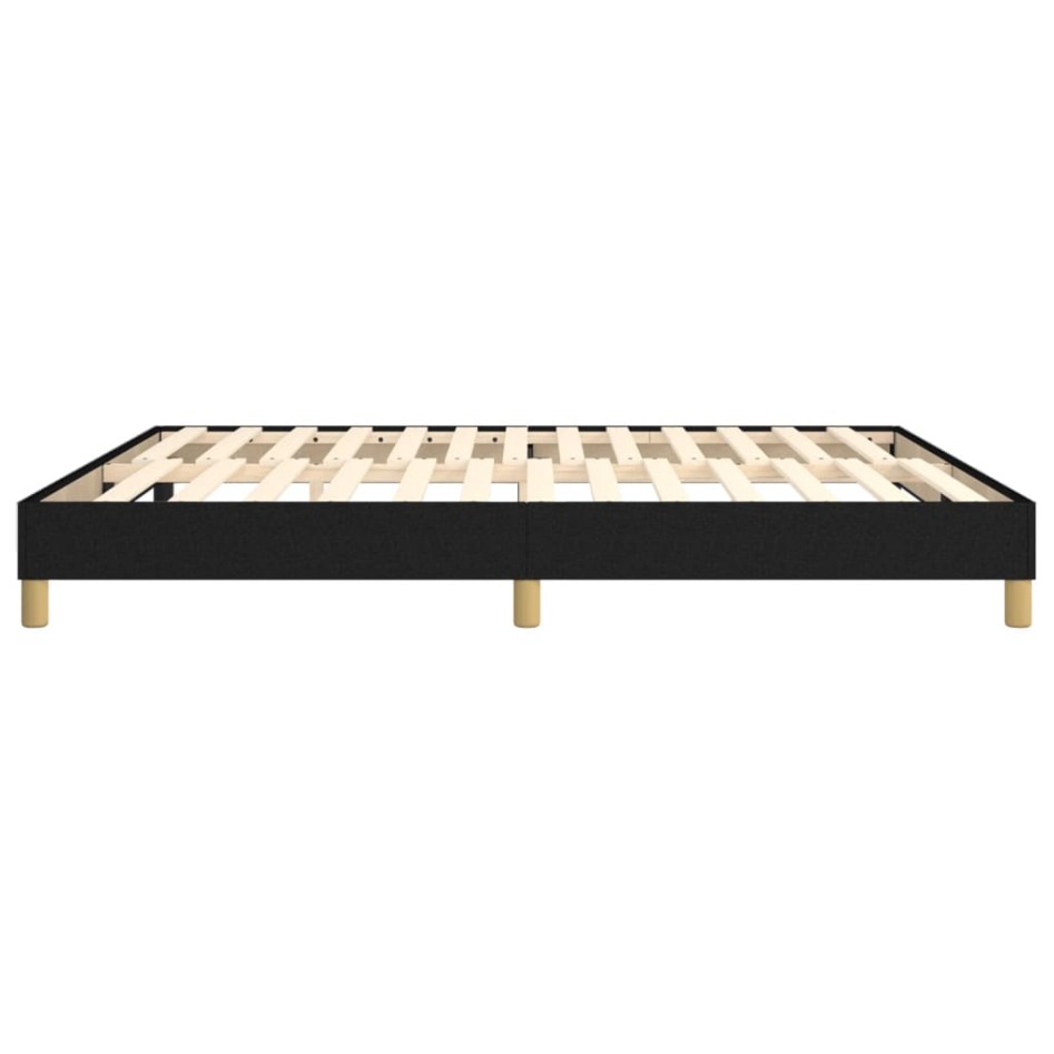 Estructura de cama box spring tela negro 160x200