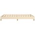 Estructura de cama box spring tela color crema 140x190