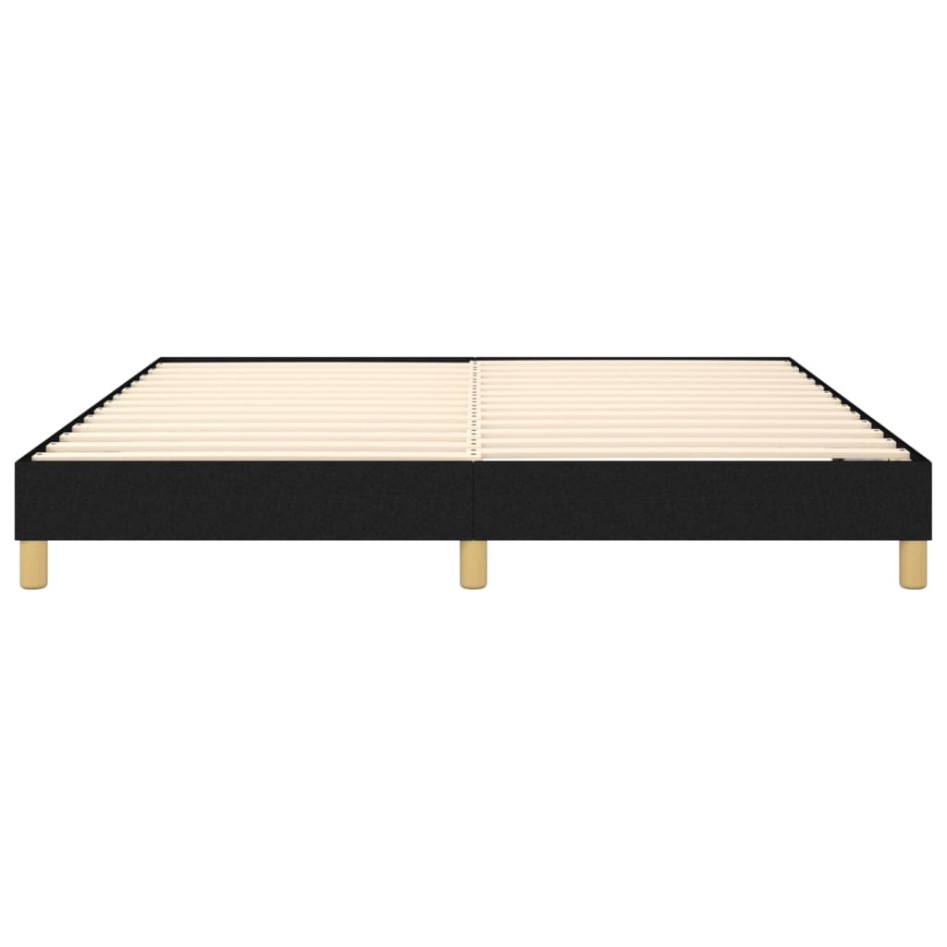 Estructura de cama box spring tela negro 180x200