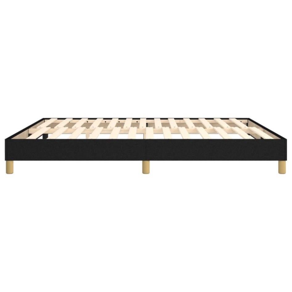 Estructura de cama box spring tela negro 180x200