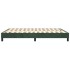 Estructura de cama box spring terciopelo verde oscuro