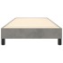 Estructura de cama box spring terciopelo gris claro 100x200