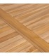 Mesa de jardín de madera maciza de teca 150x90x77 cm