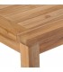 Mesa de jardín de madera maciza de teca 150x90x77 cm