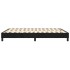 Estructura de cama box spring terciopelo negro 140x190