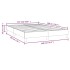 Estructura de cama box spring terciopelo negro 140x190