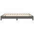 Estructura de cama box spring cuero sintético gris 180x200