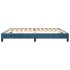 Estructura de cama box spring terciopelo azul oscuro 200x200
