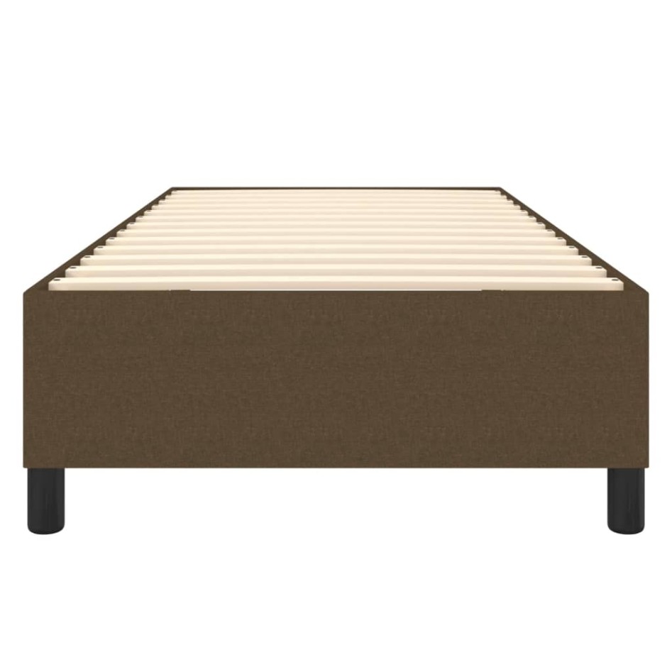 Estructura de cama box spring tela marrón 90x200