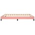 Estructura de cama box spring terciopelo rosa 180x200