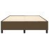 Estructura de cama box spring tela marrón 140x200