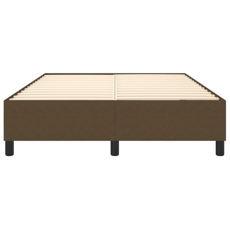 Estructura de cama box spring tela marrón 140x200