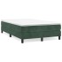 Estructura de cama box spring terciopelo verde oscuro