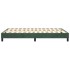 Estructura de cama box spring terciopelo verde oscuro