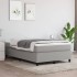 Estructura de cama box spring tela gris claro 120x200