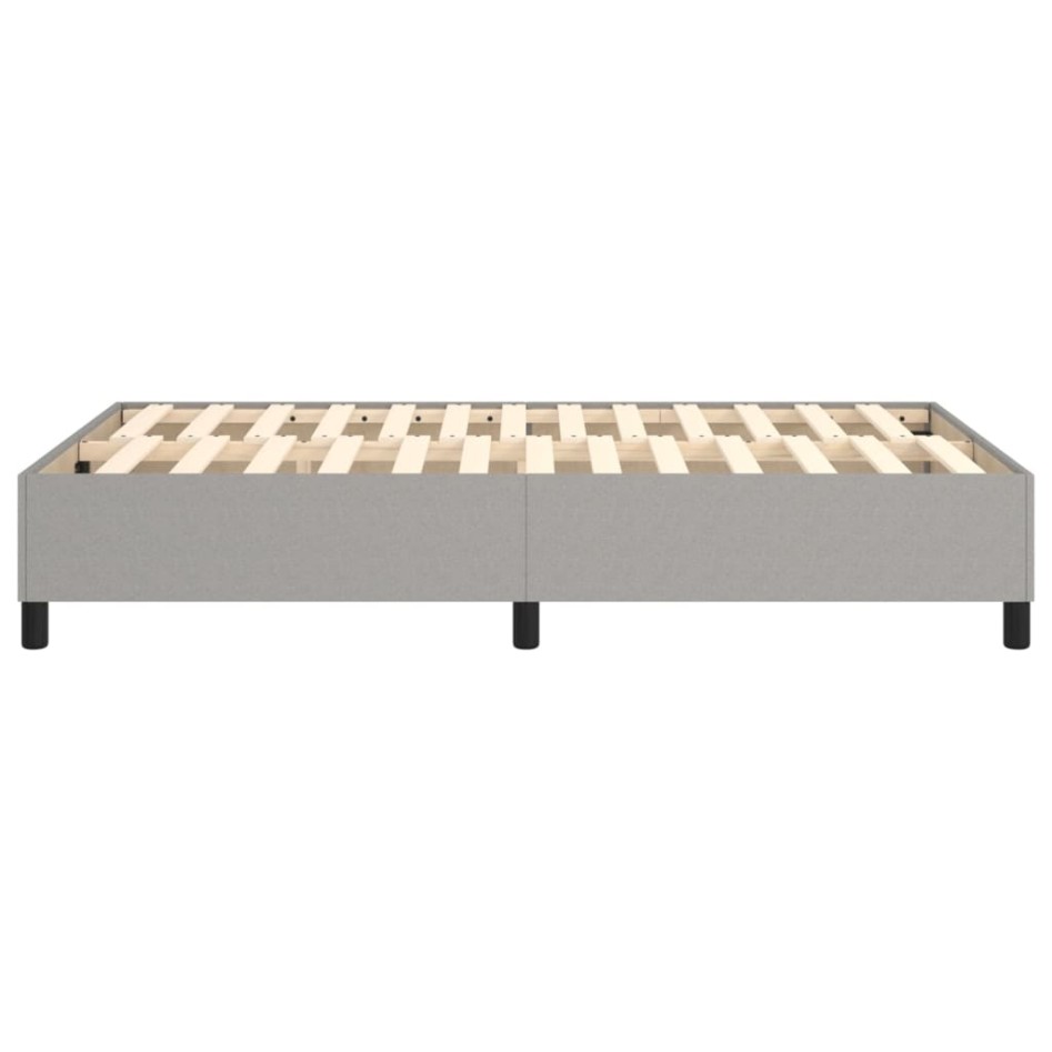 Estructura de cama box spring tela gris claro 120x200