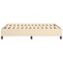 Estructura de cama box spring tela color crema 140x200
