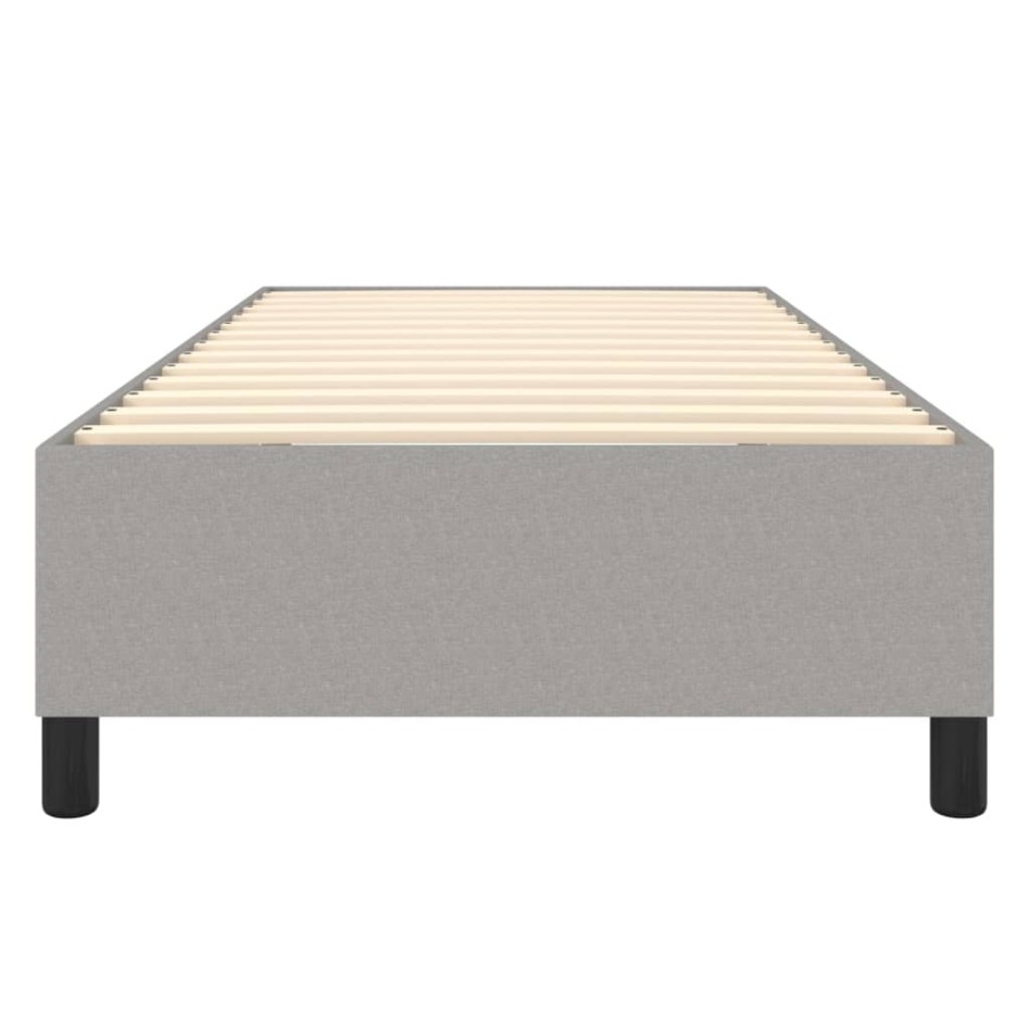Estructura de cama box spring tela gris claro 100x200