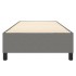 Estructura de cama box spring tela gris oscuro 90x200
