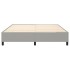 Estructura de cama box spring tela gris claro 180x200