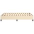 Estructura de cama box spring tela color crema 140x190