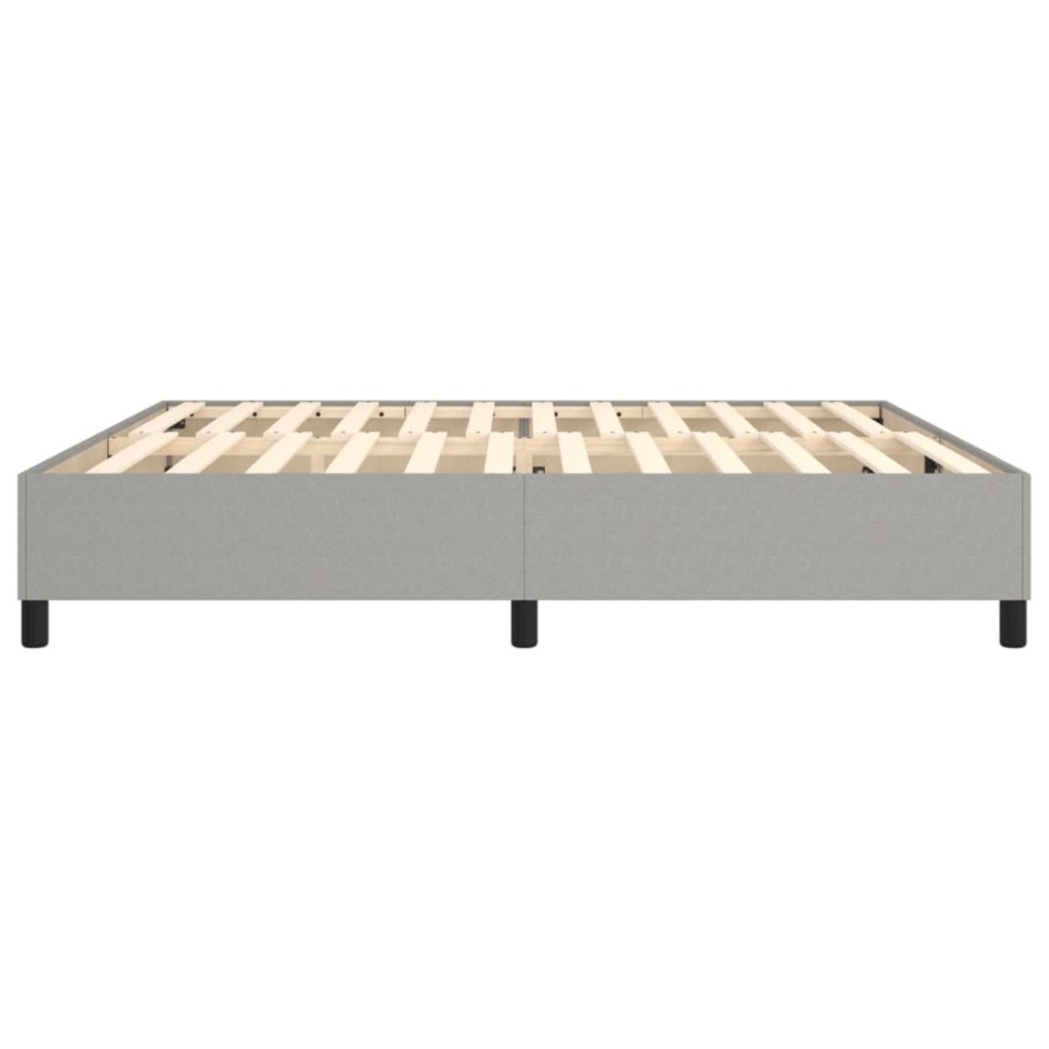 Estructura de cama box spring tela gris claro 200x200