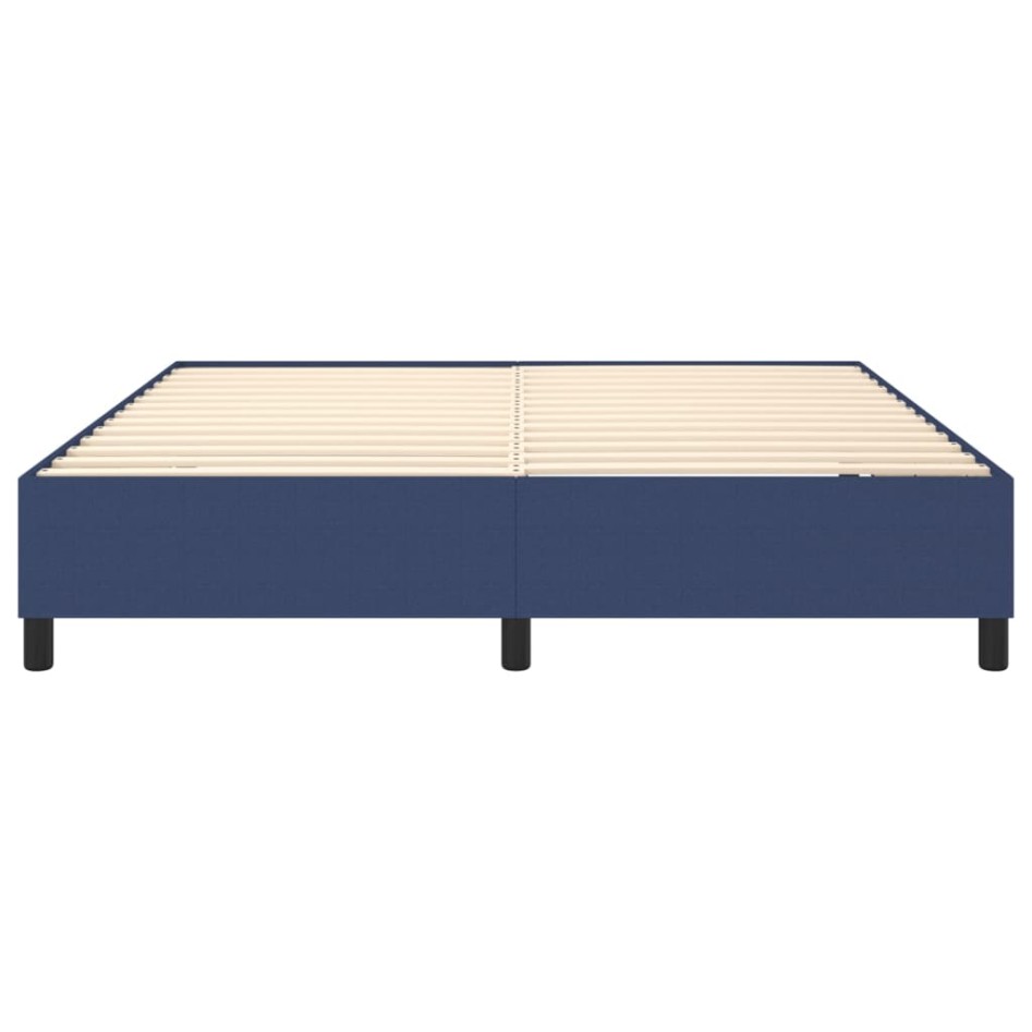 Estructura de cama box spring tela azul 180x200