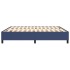 Estructura de cama box spring tela azul 180x200