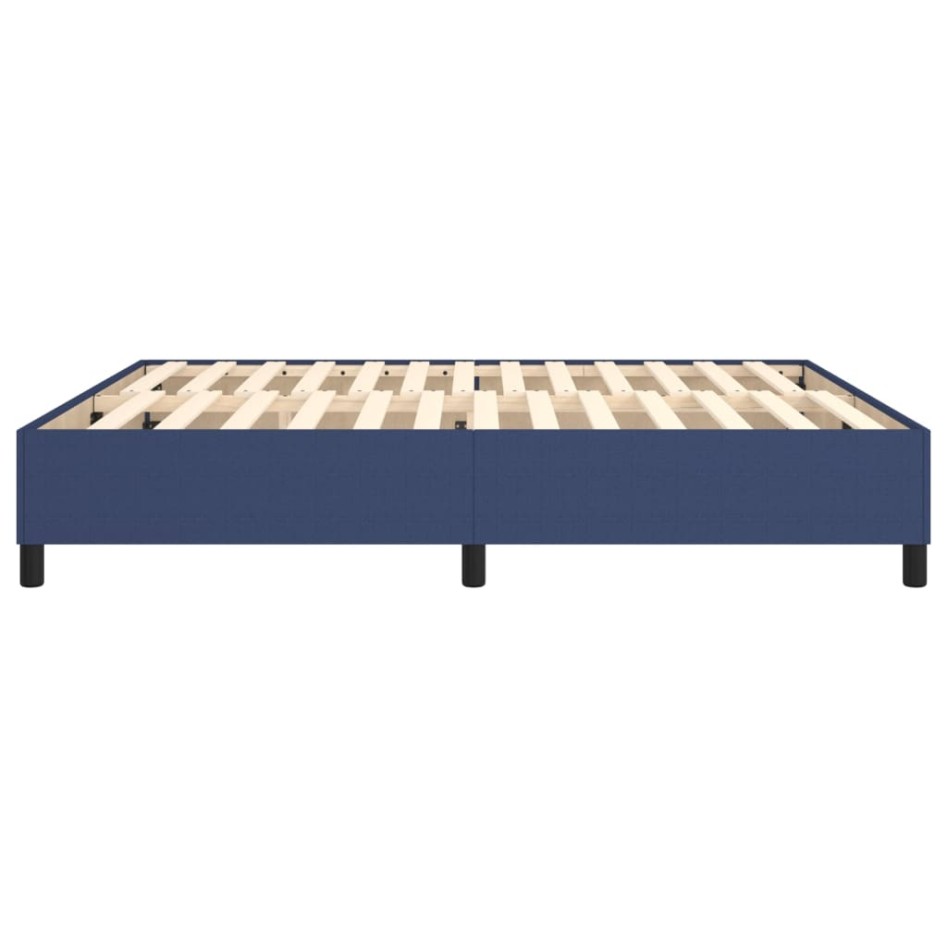 Estructura de cama box spring tela azul 180x200