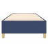 Estructura de cama box spring tela azul 100x200