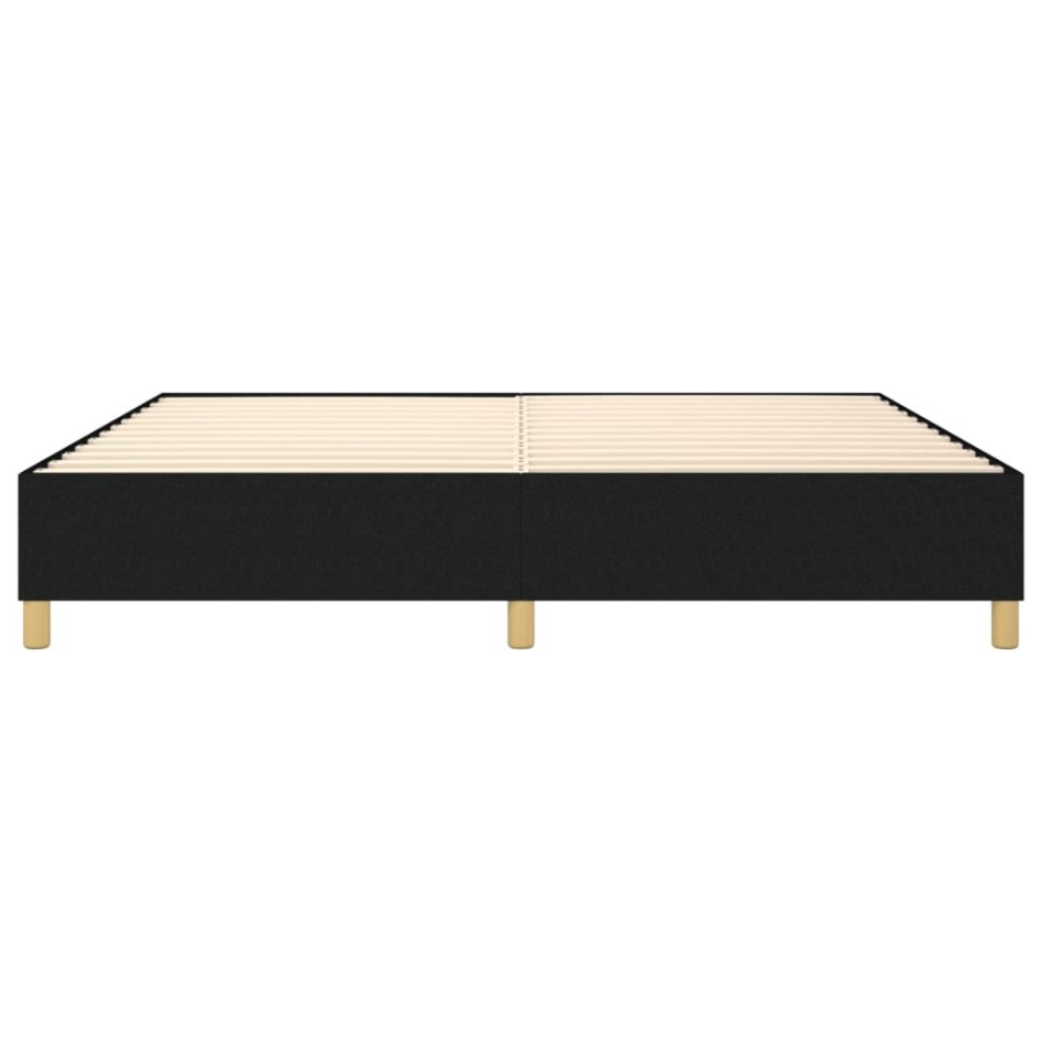 Estructura de cama box spring tela negro 140x190
