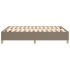 Estructura de cama box spring tela gris taupe 140x190