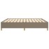 Estructura de cama box spring tela gris taupe 180x200