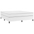 Estructura de cama box spring cuero sintético blanco 160x200