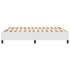 Estructura de cama box spring cuero sintético blanco 160x200