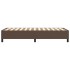 Estructura de cama box spring cuero sintético marrón 80x200