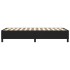 Estructura de cama box spring cuero sintético negro 90x190