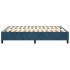 Estructura de cama box spring terciopelo azul oscuro 140x190