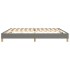 Estructura de cama box spring tela gris oscuro 200x200
