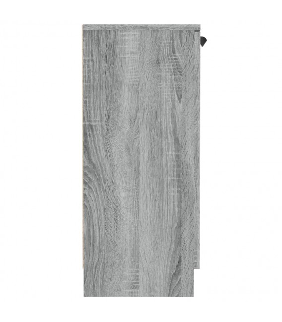 Aparador de madera contrachapada gris Sonoma 60x30x70 cm