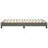 Estructura de cama box spring terciopelo gris oscuro 120x200