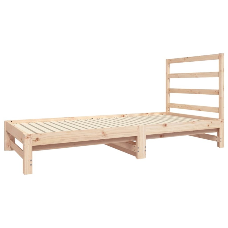 Sofá cama extraíble madera maciza de pino 2x(90x190)
