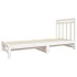 Sofá cama extraíble madera maciza de pino blanco 2x(90x190)