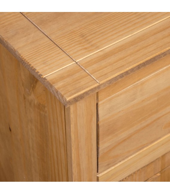 Aparador de madera maciza de pino estilo Panamá 135x40x80 cm