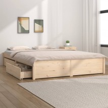 Estructura de cama con cajones doble 135x190 cm